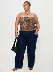 Jaquelyn Top Leopard Curve