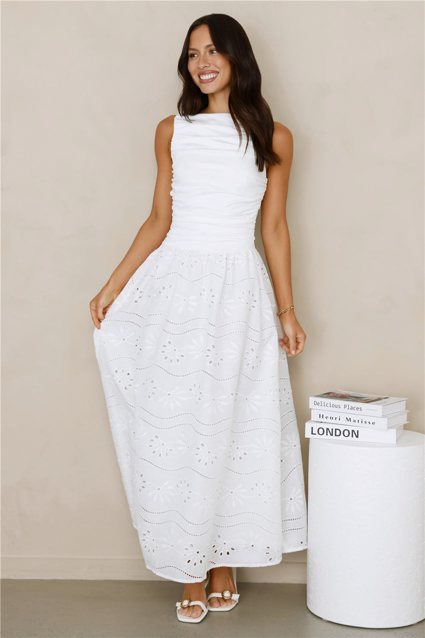 Soft Daydreams Maxi Dress White