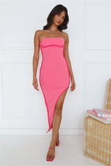 Casino Queen Midi Dress Pink